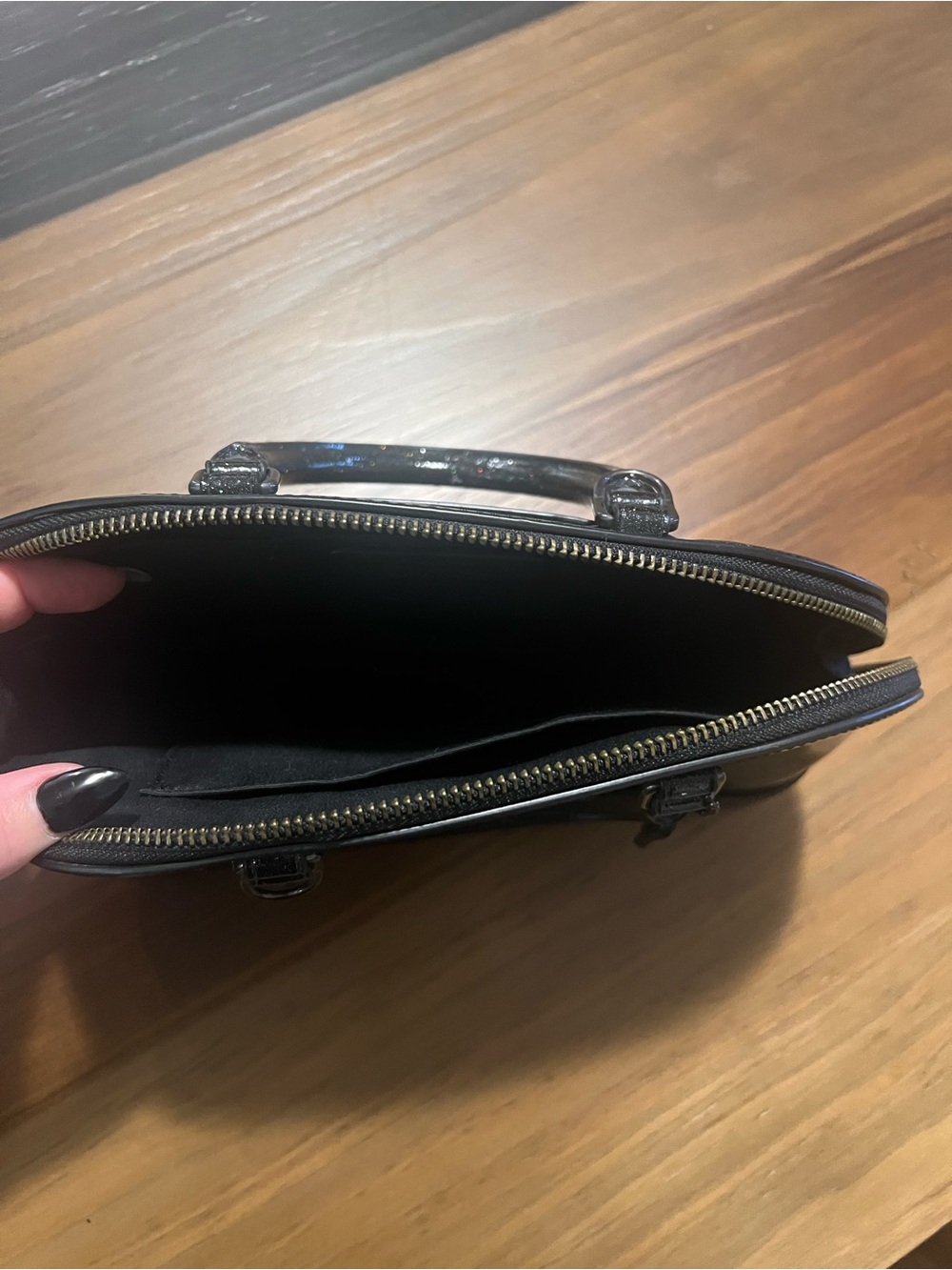 Coach X Nasa Black Glitter Mini Domed Satchel Sierra … - Gem